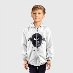 Ветровка с капюшоном детская Шарик-летайка белый, полиэстер, цвет: 3D-белый — фото 2