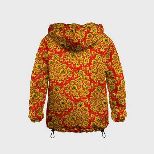Детская ветровка Хохломские узоры / 3D-Черный – фото 2