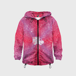 Ветровка с капюшоном детская Грузовик на фоне АПВ 8 2 5 3, цвет: 3D-черный