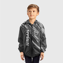Ветровка с капюшоном детская Nissan Car Ниссан, цвет: 3D-черный — фото 2