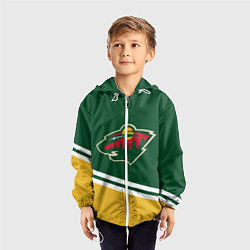 Ветровка с капюшоном детская Minnesota Wild NHL, цвет: 3D-белый — фото 2