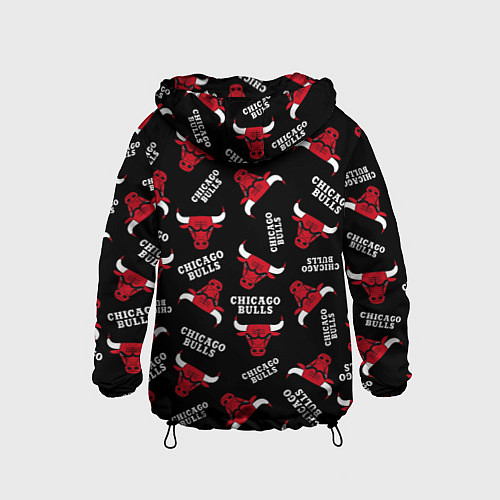 Детская ветровка CHICAGO BULLS БЫКИ УЗОР / 3D-Черный – фото 2