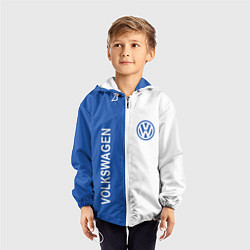 Ветровка с капюшоном детская Volkswagen, ФОЛЬКСВАГЕН, цвет: 3D-белый — фото 2