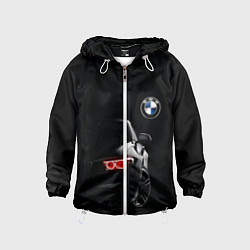 Ветровка с капюшоном детская BMW МИНИМЛ, цвет: 3D-белый