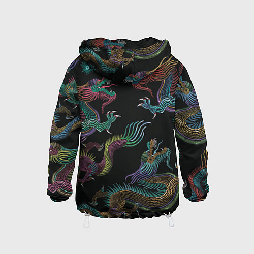 Детская ветровка Цветные драконы / 3D-Белый – фото 2