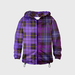 Детская ветровка Purple Checkered