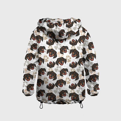 Детская ветровка Такса Dachshund Dog / 3D-Черный – фото 2