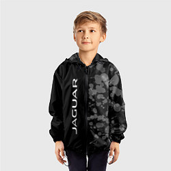 Ветровка с капюшоном детская JAGUAR - Краска Сбоку, цвет: 3D-черный — фото 2