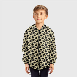 Ветровка с капюшоном детская Шкура Леопарда Leopard, цвет: 3D-черный — фото 2