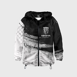 Ветровка с капюшоном детская Monster Energy марка напитка, цвет: 3D-черный