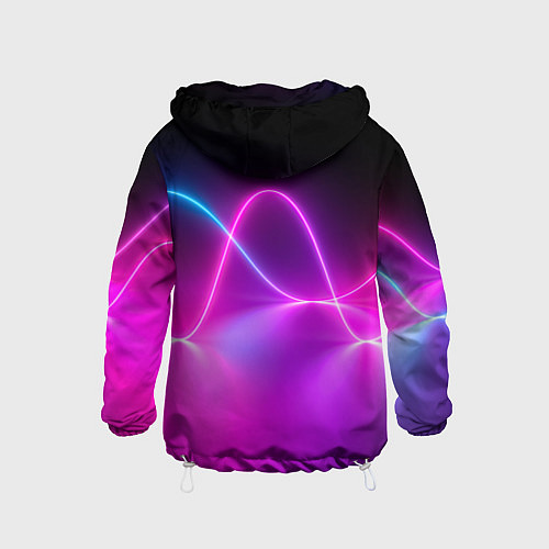 Детская ветровка Лучи света pink theme / 3D-Белый – фото 2