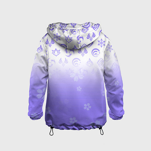 Детская ветровка GENSHIN IMPACT SYMBOL PATTERN SAKURA САКУРА / 3D-Черный – фото 2