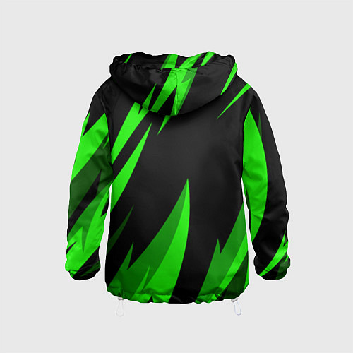 Детская ветровка RAZER GREEN / 3D-Белый – фото 2