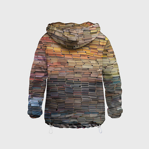 Детская ветровка Книжные кирпичики знаний / 3D-Белый – фото 2