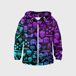 Детская ветровка UNDERTALE NEON PATTERN УЗОР