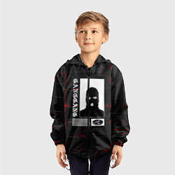 Ветровка с капюшоном детская GANGSTER ГАНГСТЕР, цвет: 3D-черный — фото 2