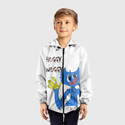 Ветровка с капюшоном детская Huggy Wuggy - Poppy Playtime Хагги Вагги, цвет: 3D-черный — фото 2