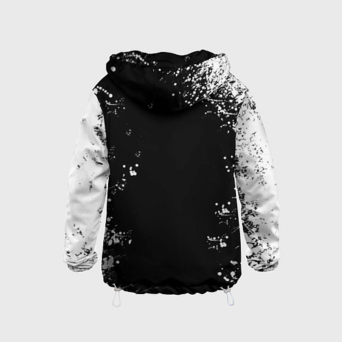 Детская ветровка Volvo капли и брызги красок / 3D-Белый – фото 2