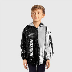 Ветровка с капюшоном детская ФОРЗА ХОРАЙЗЕН - Яркий Вертикально, цвет: 3D-черный — фото 2