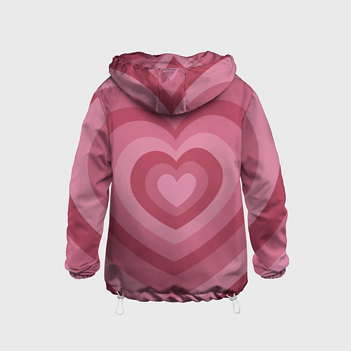 Детская ветровка Сердца LOVE / 3D-Белый – фото 2