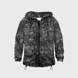 Ветровка с капюшоном детская Elysium art, цвет: 3D-черный