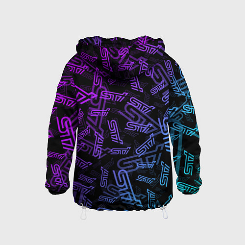 Детская ветровка STI NEON PATTERN / 3D-Белый – фото 2