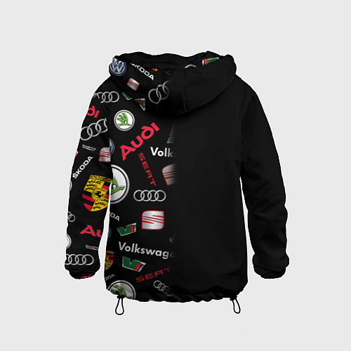 Детская ветровка Volkswagen Group Half Pattern / 3D-Черный – фото 2