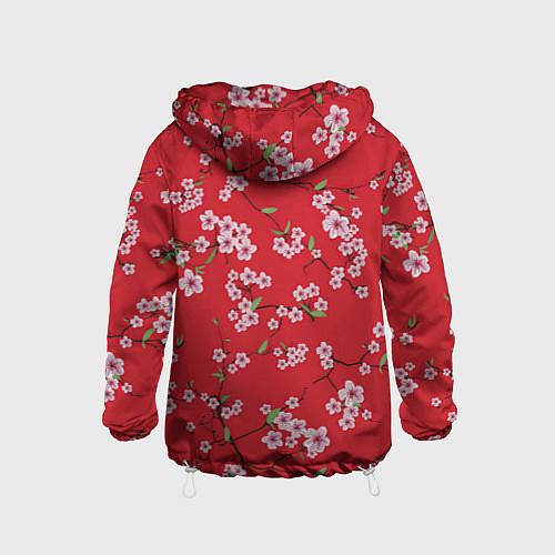 Детская ветровка Алая весна / 3D-Белый – фото 2