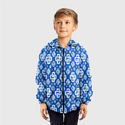 Ветровка с капюшоном детская Blue Pattern Dope Camo Dope Street Market, цвет: 3D-черный — фото 2