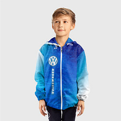 Ветровка с капюшоном детская VOLKSWAGEN Volkswagen Графика, цвет: 3D-белый — фото 2