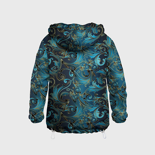 Детская ветровка Blue Abstract Узоры / 3D-Белый – фото 2