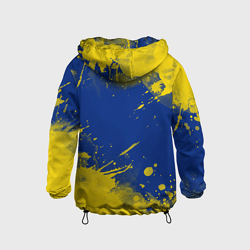 Детская ветровка SUBARU - СУБАРУ БРЫЗКИ КЛАССИЧЕСКИЕ / 3D-Черный – фото 2