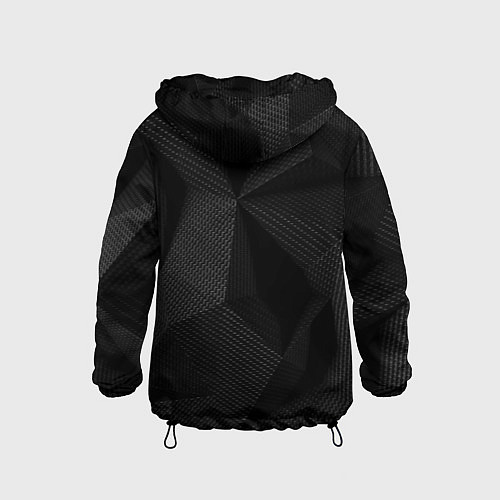 Детская ветровка КАРБОН ПОЛИГОНЫ / 3D-Черный – фото 2