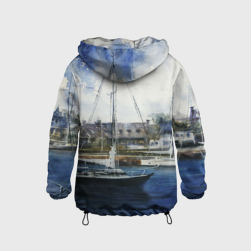 Детская ветровка Во французской гавани / 3D-Черный – фото 2