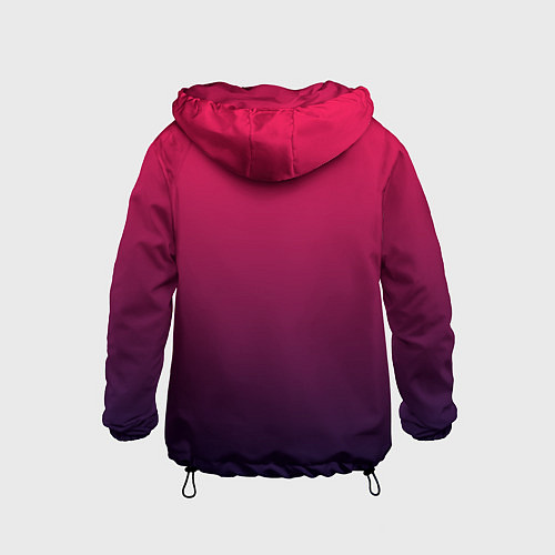 Детская ветровка RED to dark BLUE GRADIENT / 3D-Черный – фото 2