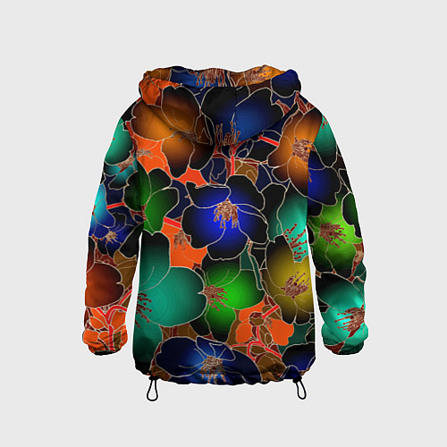 Детская ветровка Vanguard floral pattern Summer night Fashion trend / 3D-Черный – фото 2