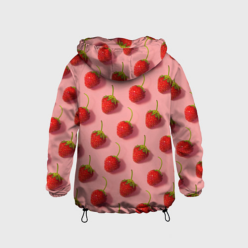 Детская ветровка Strawberry Pattern / 3D-Черный – фото 2