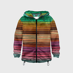 Детская ветровка Multicolored thin stripes Разноцветные полосы