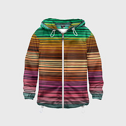 Детская ветровка Multicolored thin stripes Разноцветные полосы