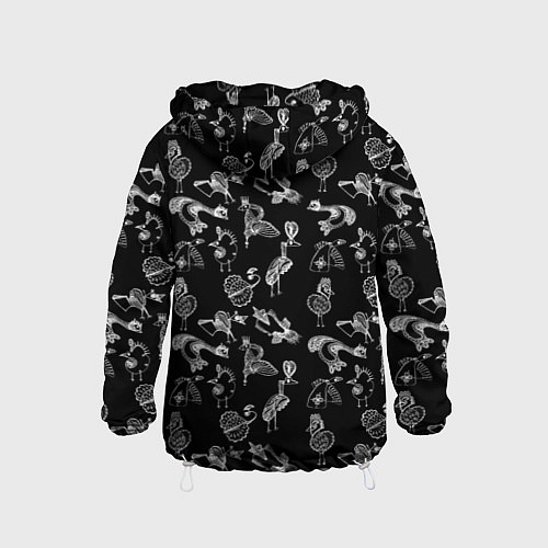 Детская ветровка Детский рисунок скетч Птица сказочная sketch / 3D-Белый – фото 2