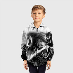Ветровка с капюшоном детская МЕТАЛ ГИР СОЛИД- METAL GEAR, цвет: 3D-черный — фото 2