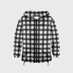 Детская ветровка Black and white trendy checkered pattern