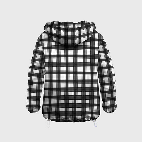 Детская ветровка Black and white trendy checkered pattern / 3D-Белый – фото 2