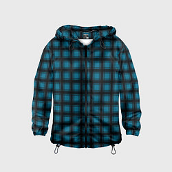 Детская ветровка Black and blue plaid