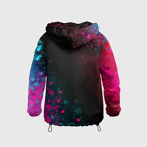 Детская ветровка God of War - neon gradient / 3D-Черный – фото 2