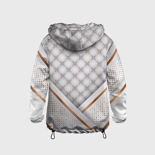 Детская ветровка Герб России white gold / 3D-Черный – фото 2