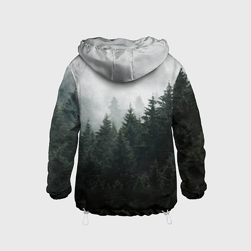 Детская ветровка Туманный хвойный лес / 3D-Белый – фото 2