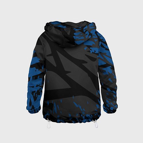 Детская ветровка Subaru - следы шин / 3D-Белый – фото 2