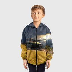 Ветровка с капюшоном детская Танк Е100, цвет: 3D-черный — фото 2