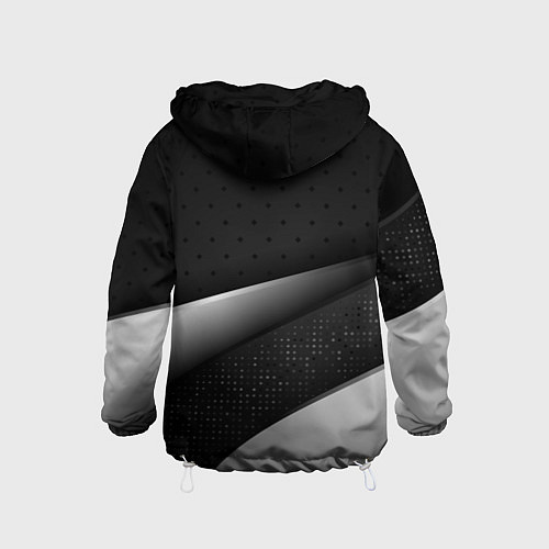 Детская ветровка Russia - black & white / 3D-Белый – фото 2